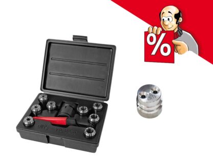 <strong> Angebot mit bis zu 20% Rabatt </strong>dns-Spannzangenfutter, 9 ER32-Spannzangen, M33-Knopf, mit 20% Rabatt