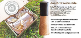 Eschen dns-Brotzeitmühle komplett aus Esche, inkl. Baubeschreibung